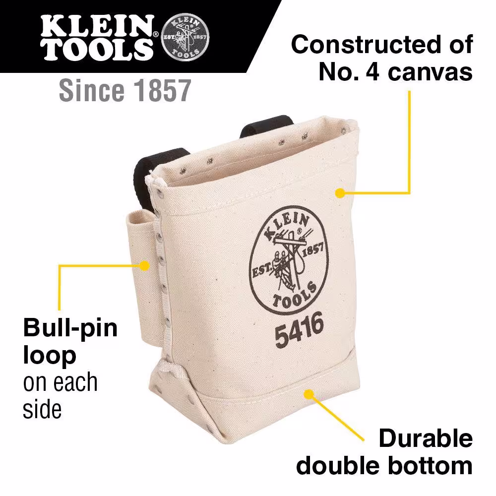 Klein Tools 9 in. Bull-Pin and Bolt Tool Bag in Canvas