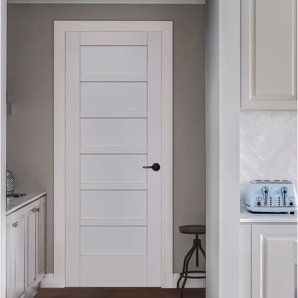 JELD-WEN 36 in. x 96 in. MODA Primed PMP1066 Solid Core Wood Interior Door Slab
