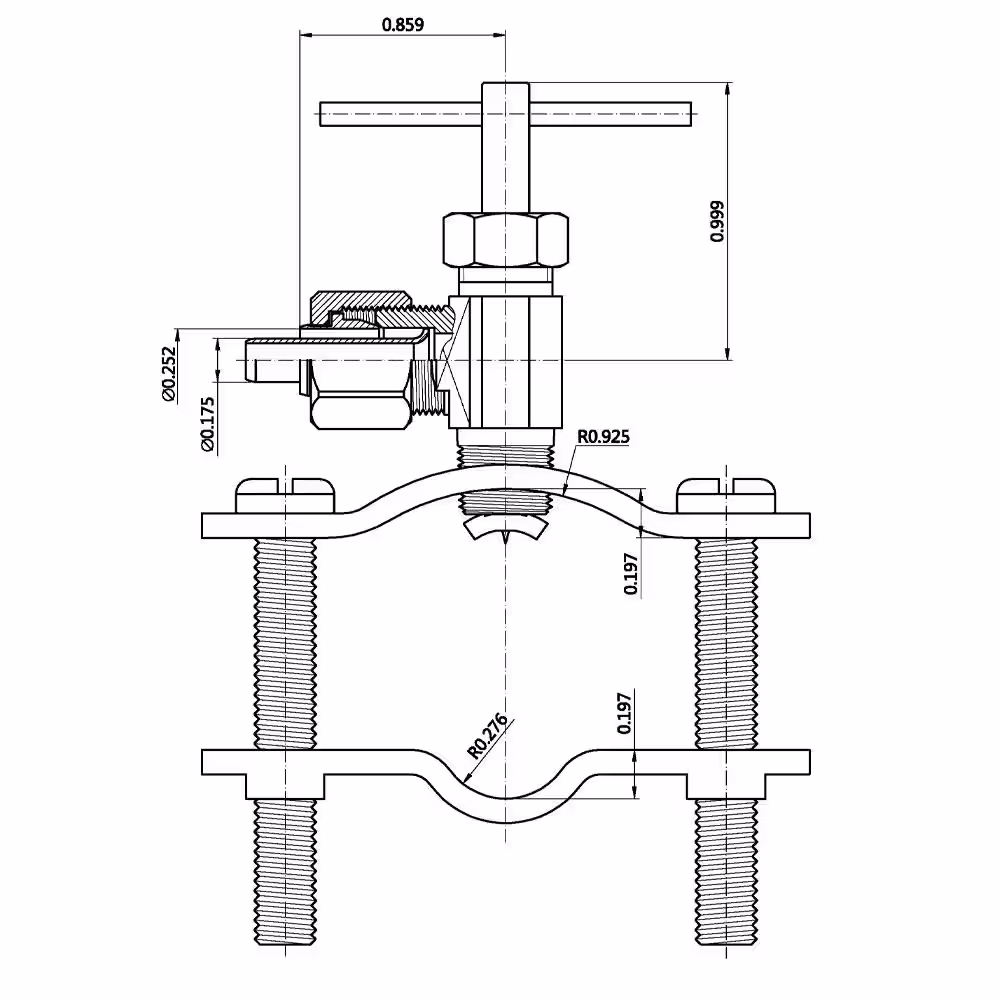 Everbilt 1/4 in. OD Compression Brass Valve Fitting