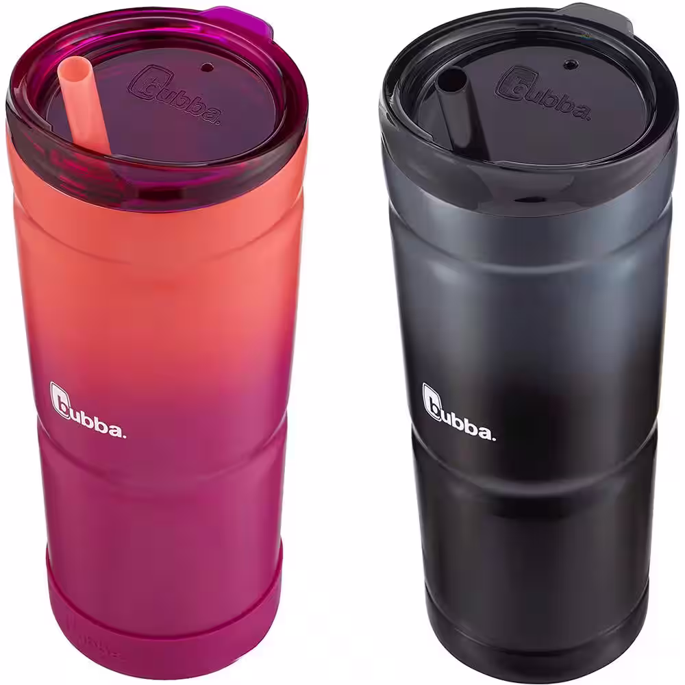 Bubba 24 oz. Pink Sorbet and Licorice Stainless Steel Tumbler (Set of 2)