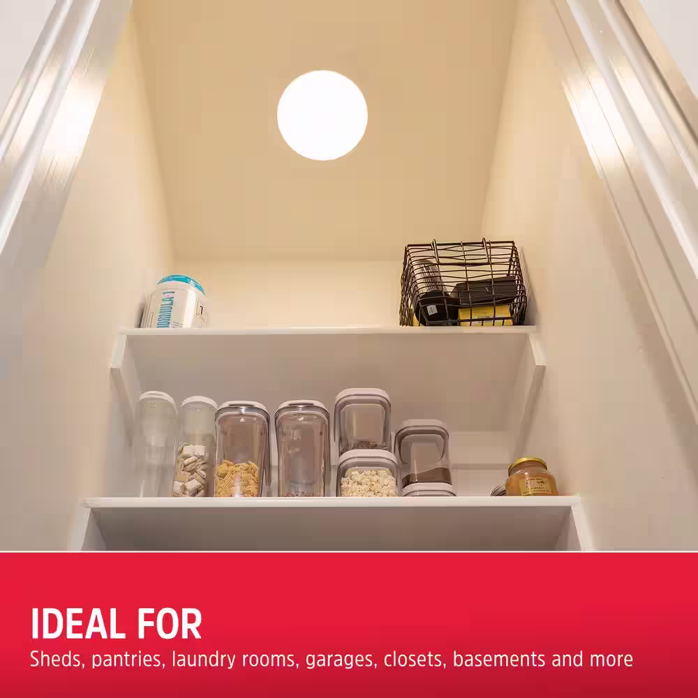 Energizer Battery Operated LED Ceiling Night Light Fixture with Remote