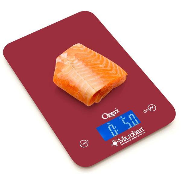 Ozeri Touch II 18 lbs. Digital Kitchen Scale, with Microban Antimicrobial Product Protection