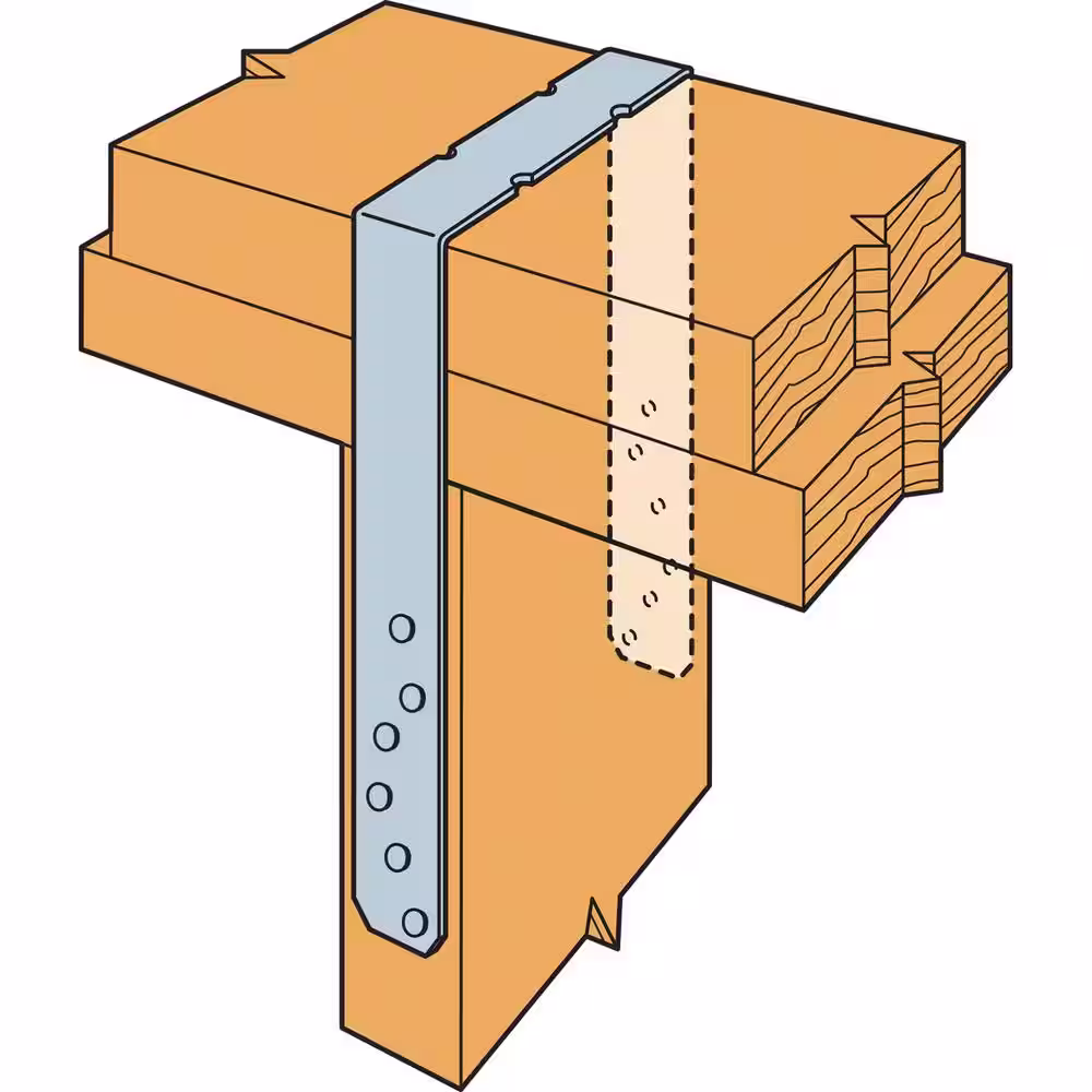 Simpson Strong-Tie SPH 5-9/16 in. x 9-1/4 in. Galvanized Heavy-Duty Stud Plate Tie