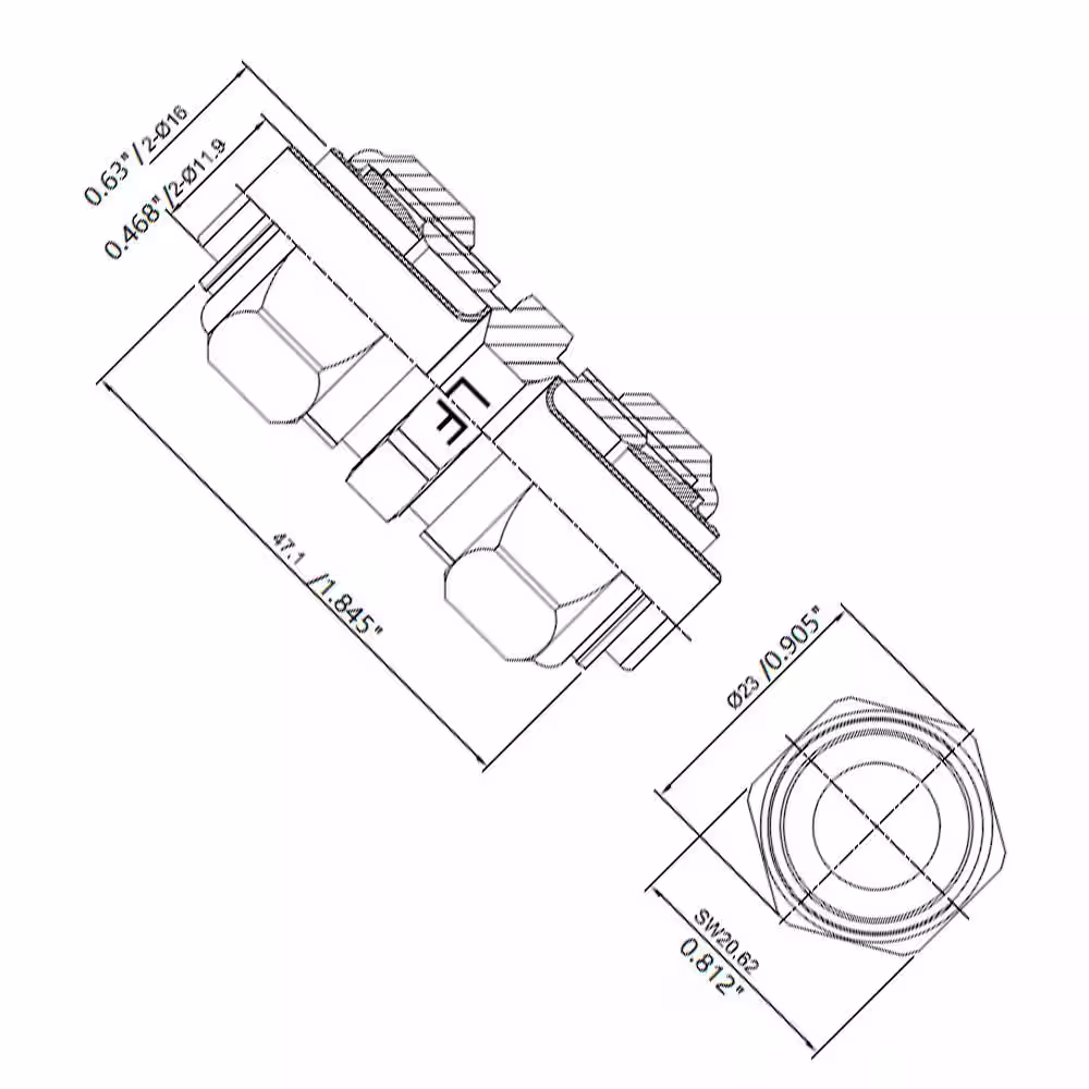 Everbilt 5/8 in. OD Compression Brass Coupling Fitting