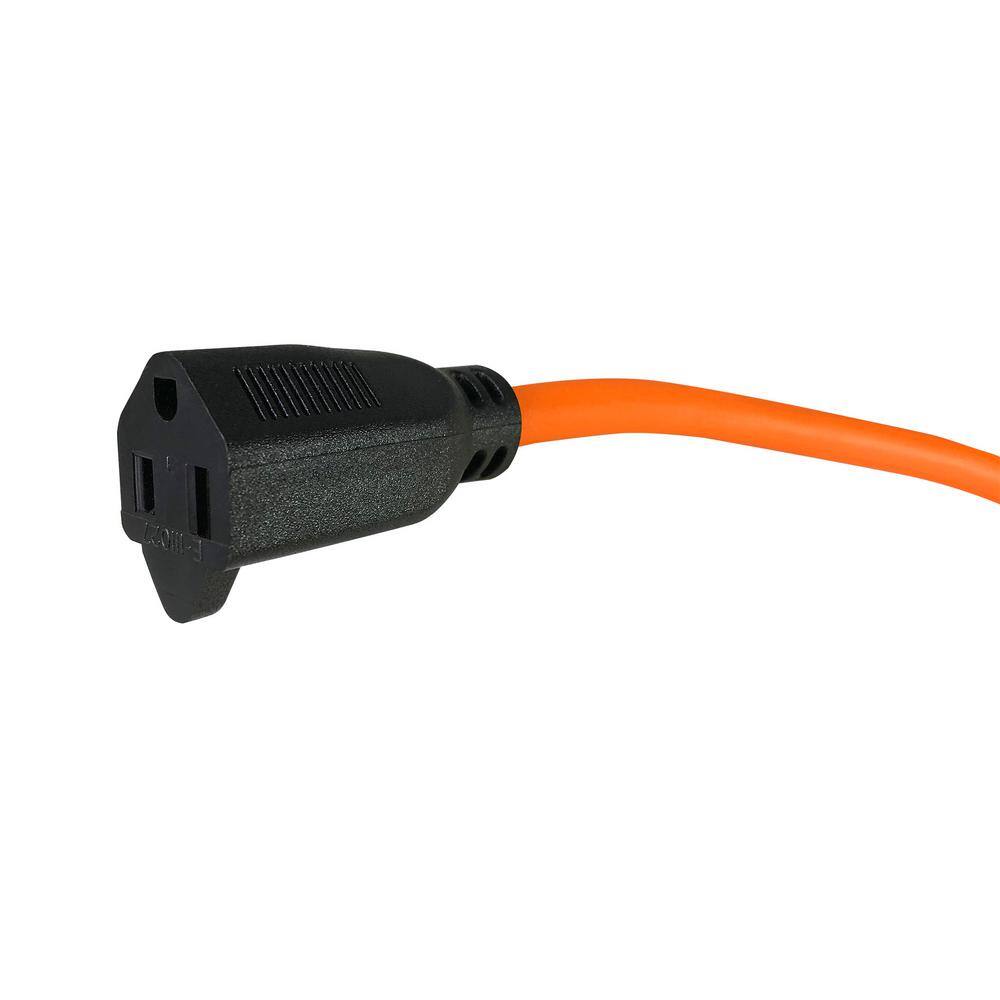 None 25 ft. 14/3 Orange Medium Duty Extension Cord