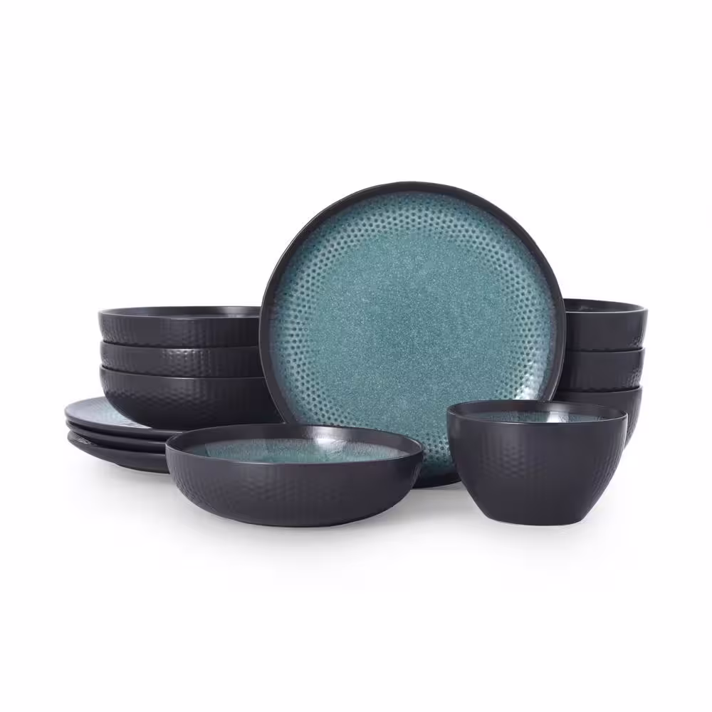 Pfaltzgraff Maddox 12-Piece Stoneware Dinnerware Set (Service For 4)