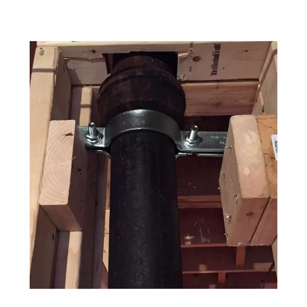 The Plumber's Choice 1-1/2 in. Riser Clamp in Galvanized Steel