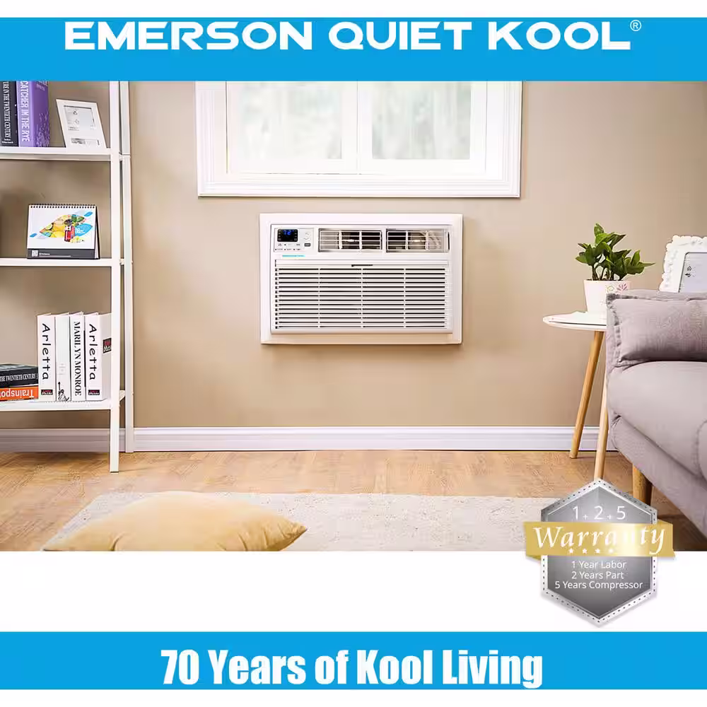 EQK 12,000 BTU 230V SMART Through-the-Wall AC with Remote, Wi-Fi and Voice Energy Star AC for Rooms up to 550 Sq. Ft. Timer