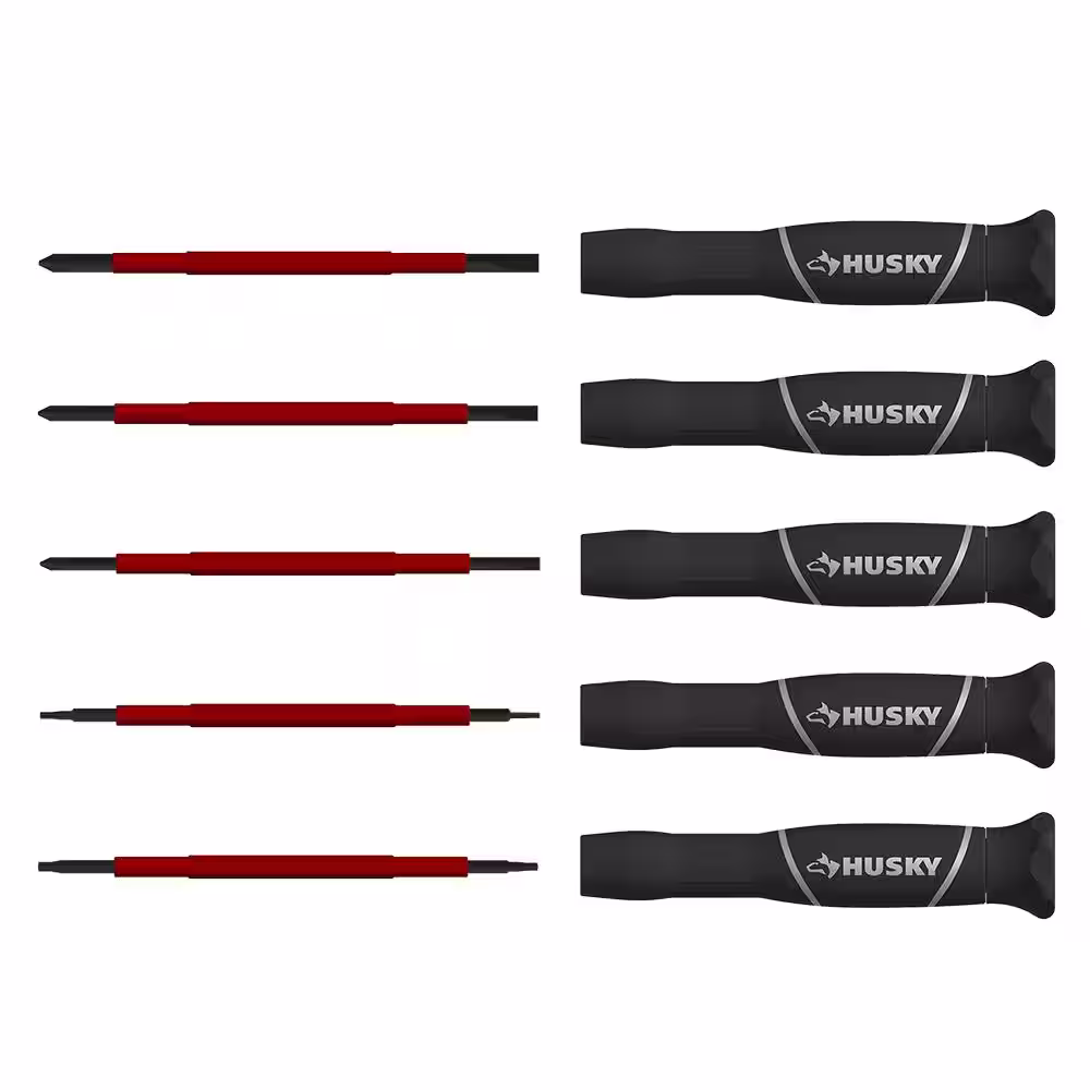 Husky Insulated Precision Screwdriver Set (5-Piece)