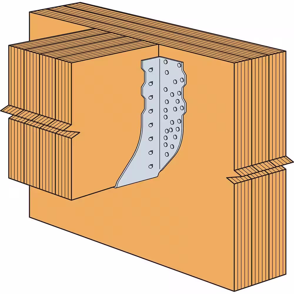 Simpson Strong-Tie HGUS Galvanized Face-Mount Joist Hanger for 7 in. x 9-1/2 in. Engineered Wood