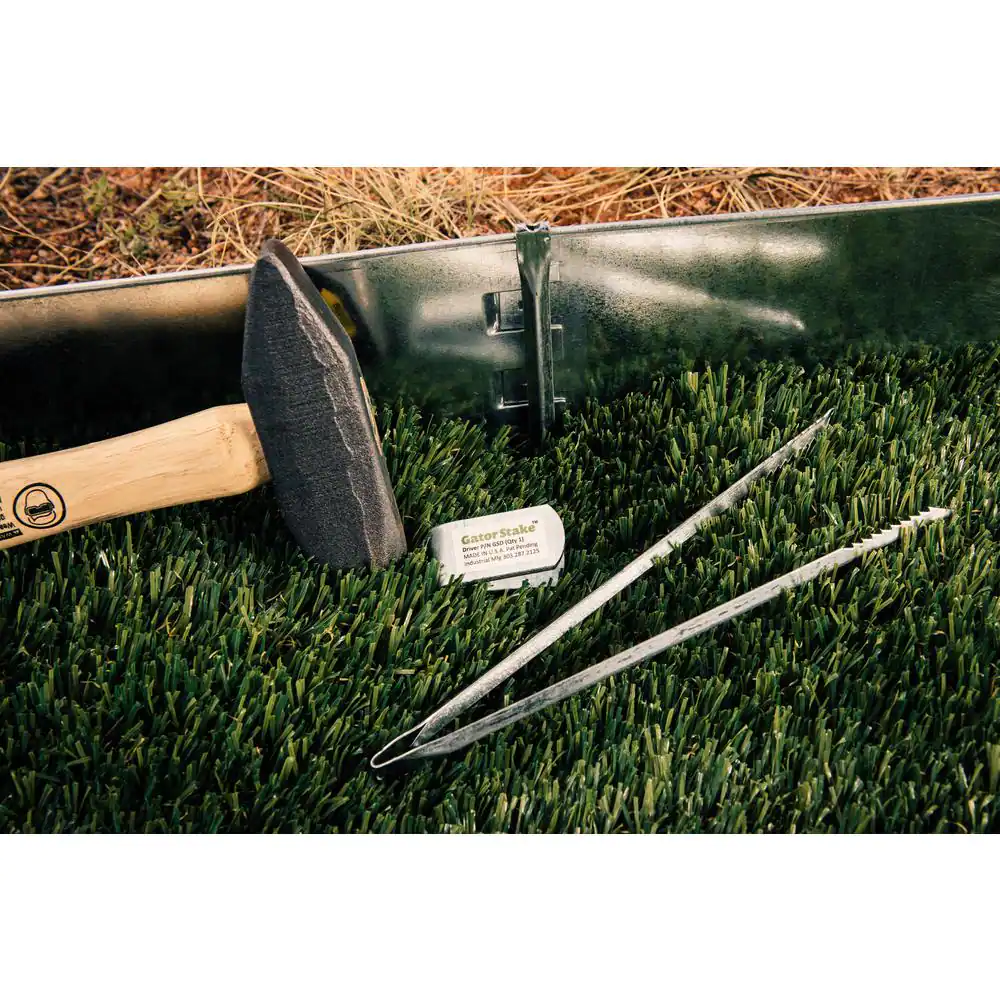 None 9 in. Galvanized Steel Edging Stake (50-Pack)