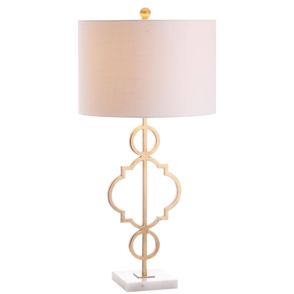 JONATHAN Y July 31 in. H Gold Leaf Metal Table Lamp