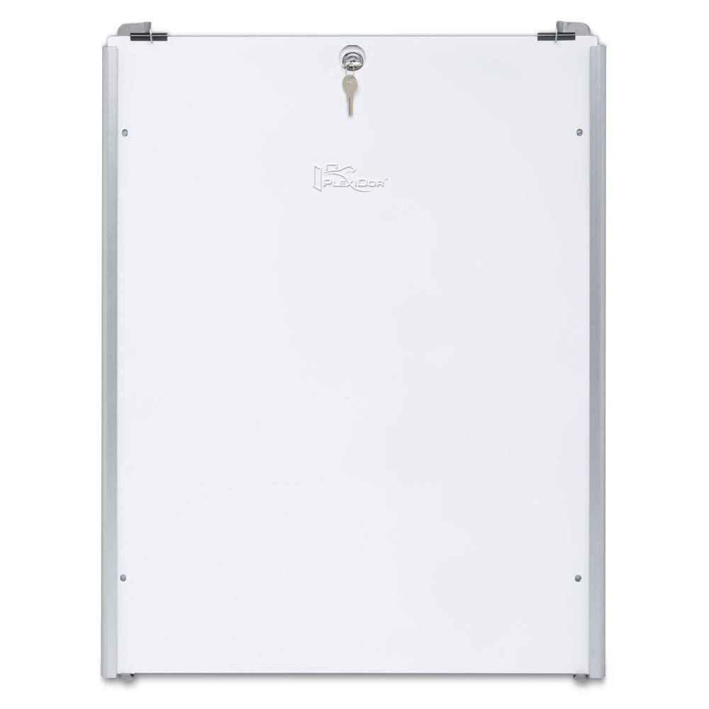 PlexiDor Performance Pet Doors 26.75 in. x 1.375 in. XL Silver Sliding Track with Flip Lock