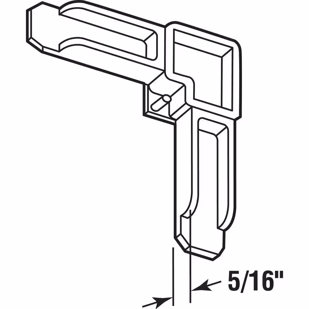 Prime-Line 5/16 in. x 3/4 in., Bronze, Plastic, Screen Frame Corner (100-pack)