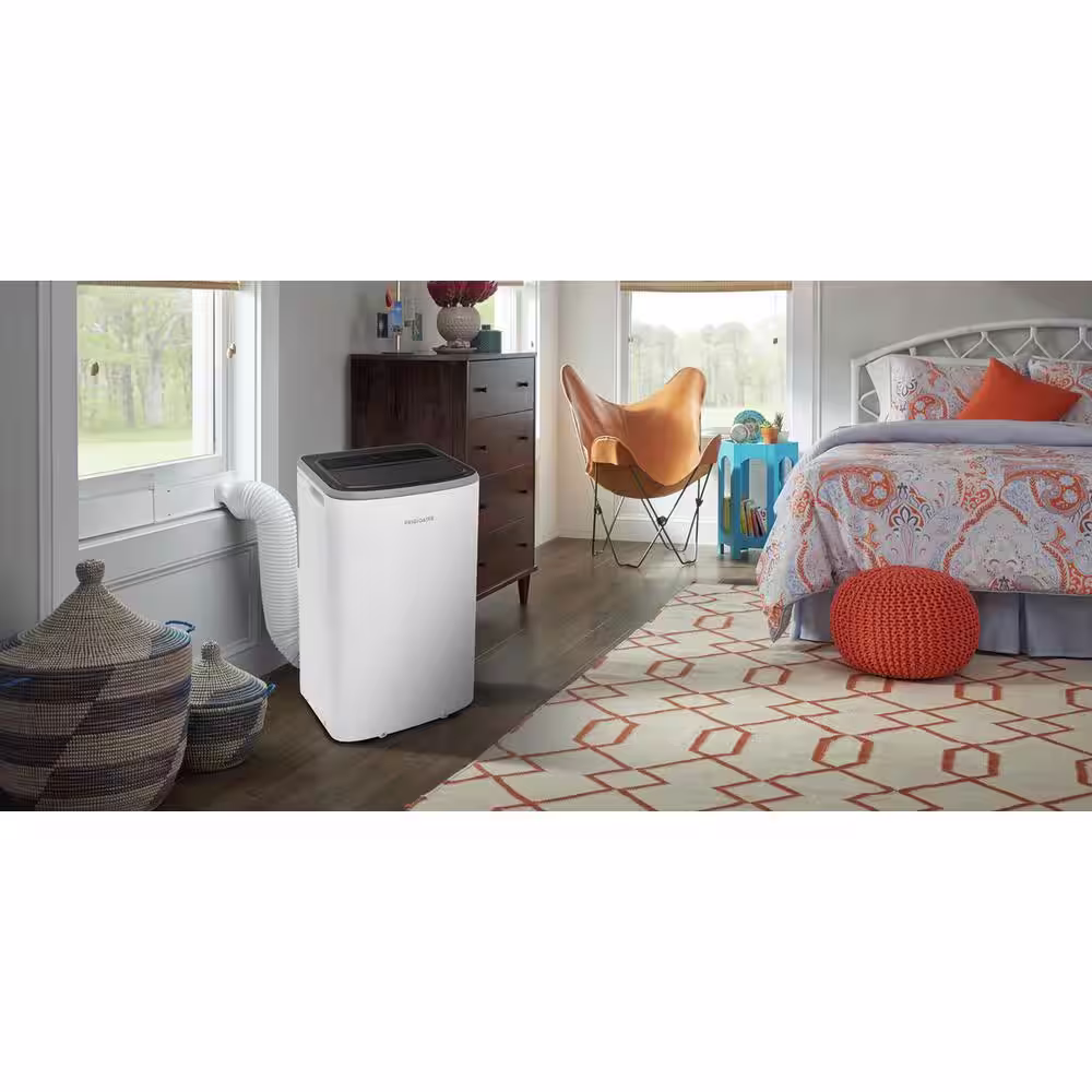 Frigidaire 12,000 BTU (8,000 DOE) 3-in-1 Portable Air Conditioner with Remote in White 115-Volt