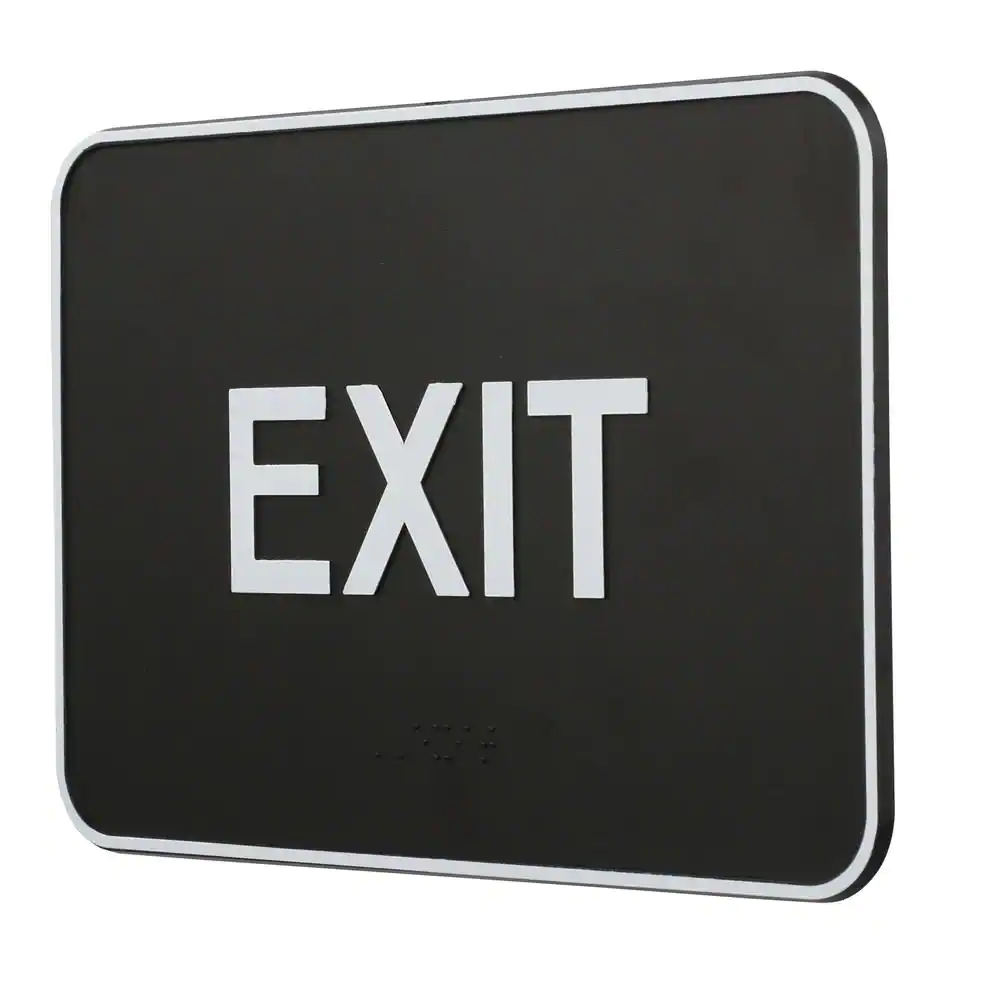 Everbilt 6 in. x 9 in. Adhesive Exit Sign