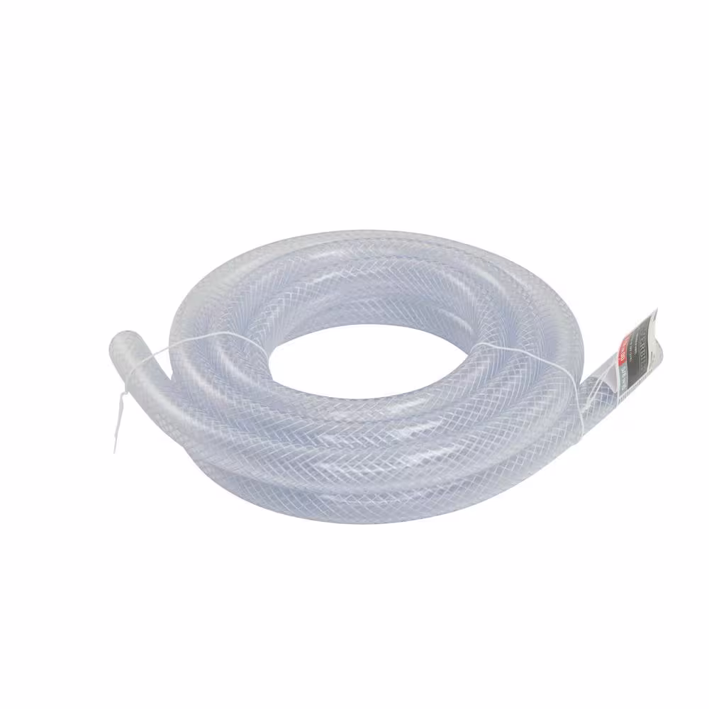 Everbilt 7/8 in. O.D. x 5/8 in. I.D. x 10 ft. PVC Braided Vinyl Tube