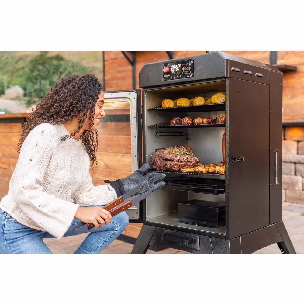 Nexgrill Oakford 1400 Pellet Grill Vertical Smoker in Black