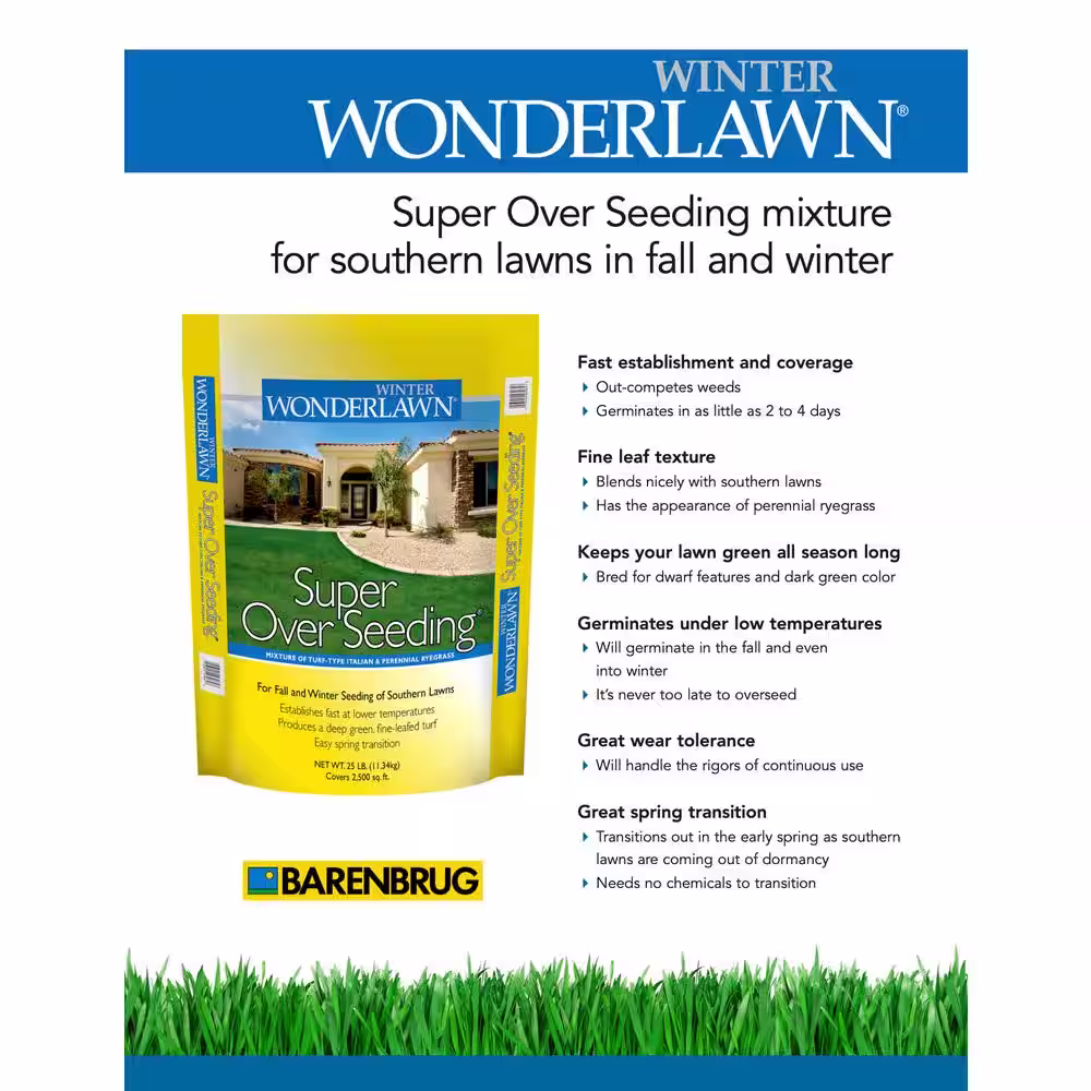Barenbrug 25 lb. Winter Wonderlawn Grass Seed