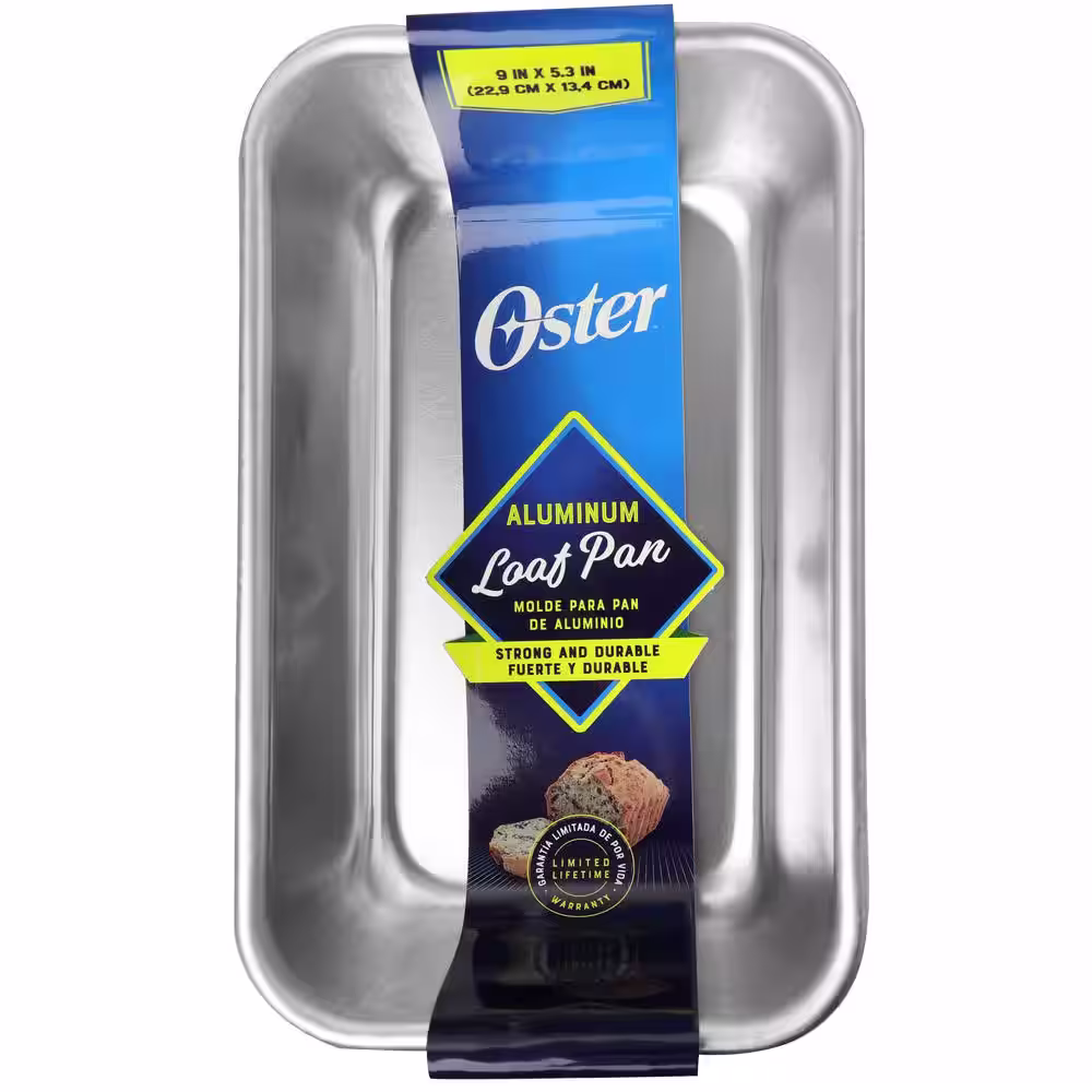 Oster Baker's Glee 9 in. x 5.3 in. Aluminum Rectangle Loaf Pan