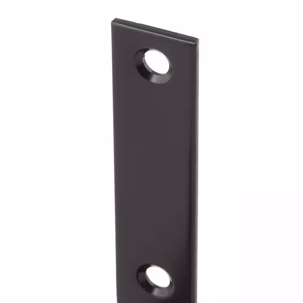 Everbilt 4 in. Corner Brace Black (4-Pack)