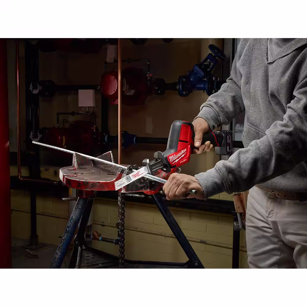 Milwaukee M12 12-Volt Lithium-Ion Force Logic Cordless Press Tool Kit (3 Jaws Included) with HACKZALL, Two 1.5 Ah Battery and Case