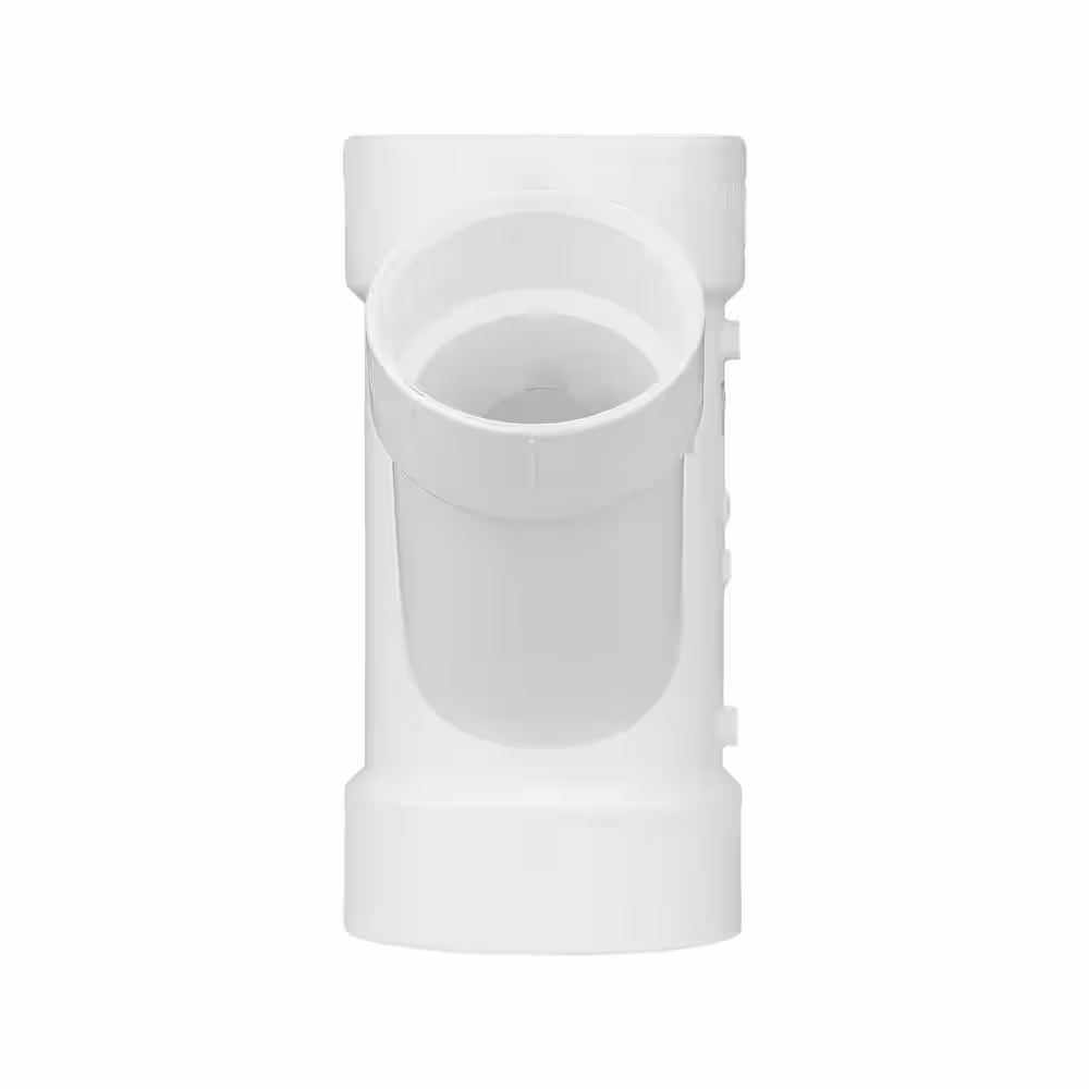 Charlotte Pipe 4 in. x 4 in. x 3 in. PVC DWV Hub x Hub x Hub Wye Reducing Fitting