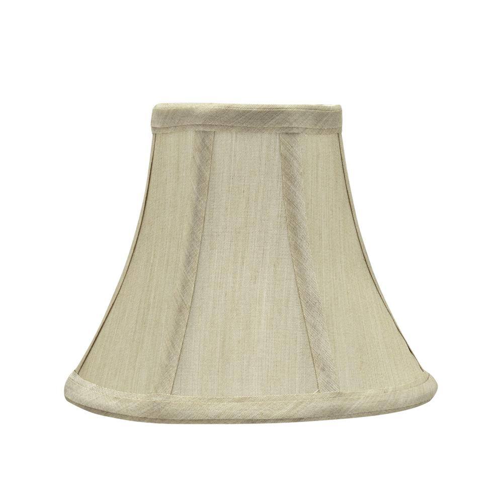 Aspen Creative Corporation 6 in. x 5 in. Beige Bell Lamp Shade (6-Pack)