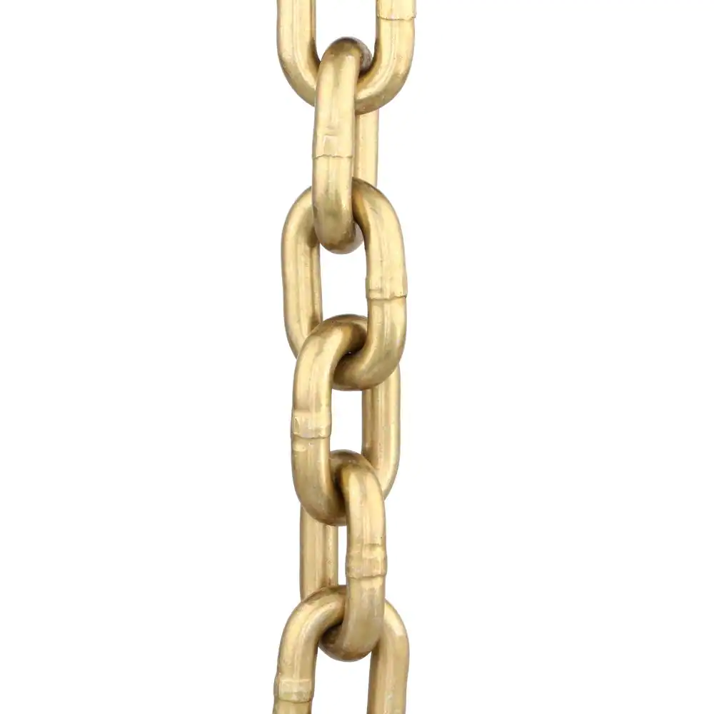 Everbilt 3/8 in. x 3 ft. Case Hardened Yellow Zinc Plated Anti-Theft Security Chain