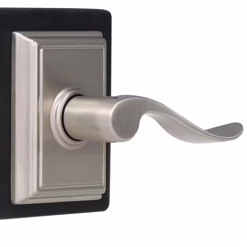 Schlage Accent Satin Nickel Passage Hall/Closet Door Handle with Addison Trim