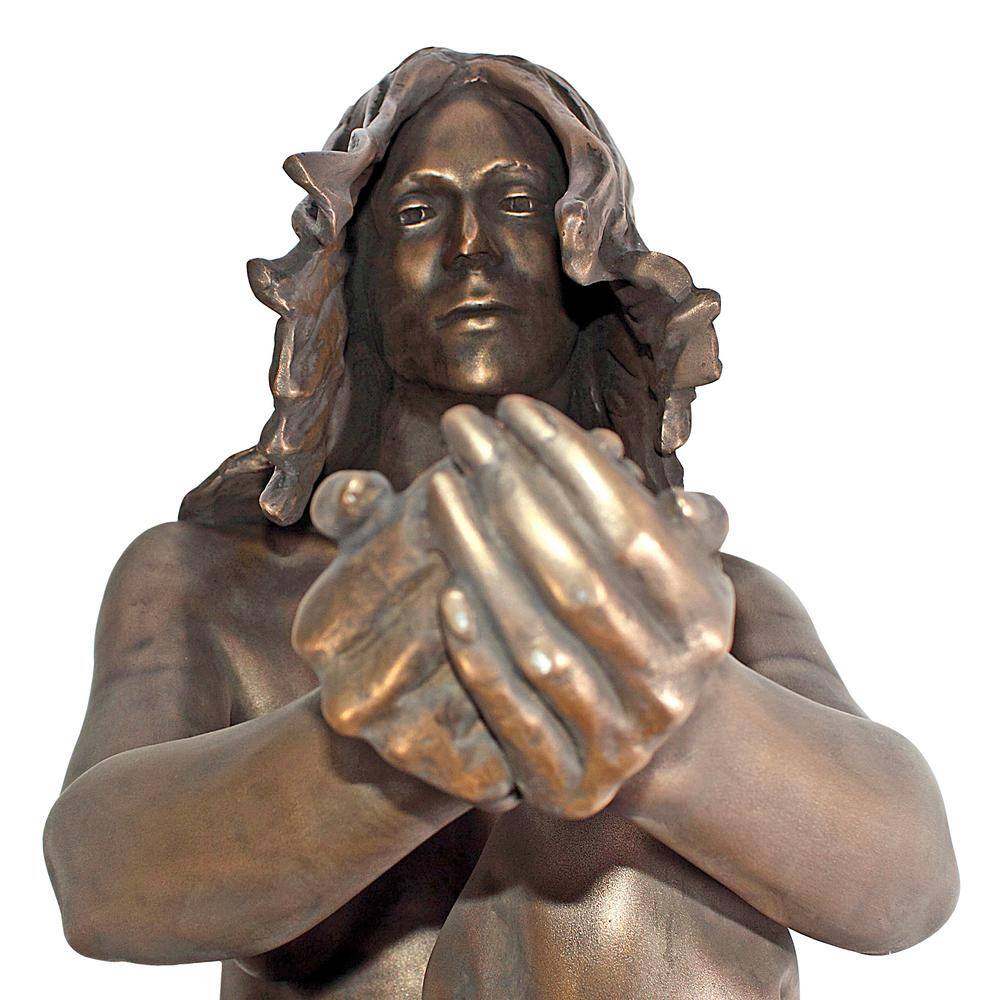 Design Toscano 28 in. H Lady of the Lake Life-Size Statue in Bronze Finish