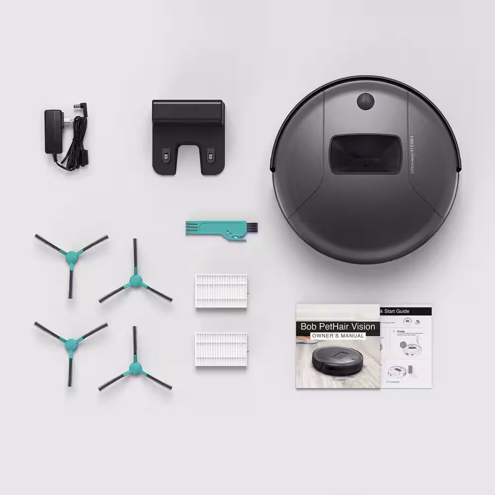 bObsweep PetHair Vision Wi-Fi Connected Robot Vacuum Cleaner, Space