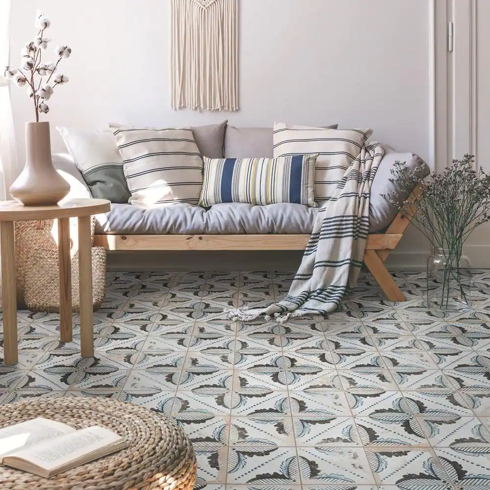 Merola Tile Kings Root Pinnate 17-5/8 in. x 17-5/8 in. Ceramic Floor and Wall Tile (10.95 sq. ft./Case)