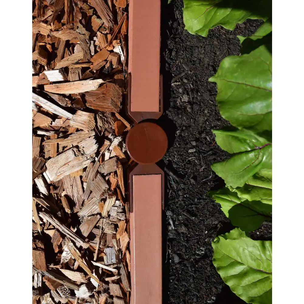 Frame It All Two Inch Series 16 ft. x 5.5 in. x 2 in. Classic Sienna Composite Landscape Edging Kit