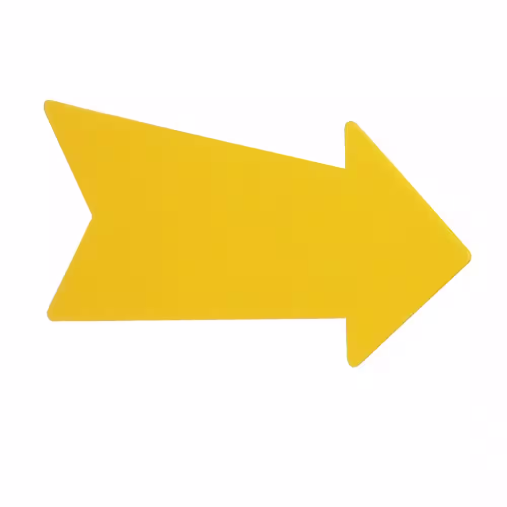 Everbilt 9.25 in. x 23 in. Corrugated Plastic Yellow Arrow Create-A-Sign
