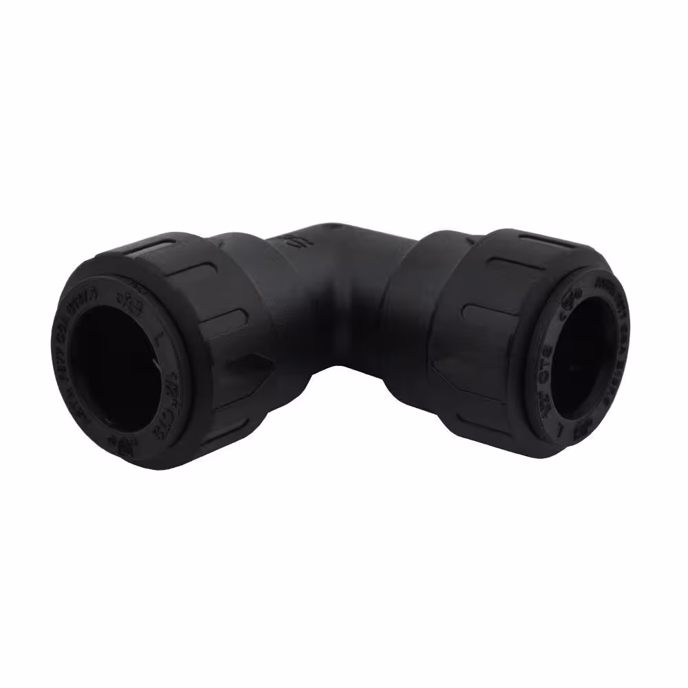 SharkBite 1/2 in. CTS ProLock Plastic 90-Degree Push-to-Connect Elbow Fitting (10-Pack)