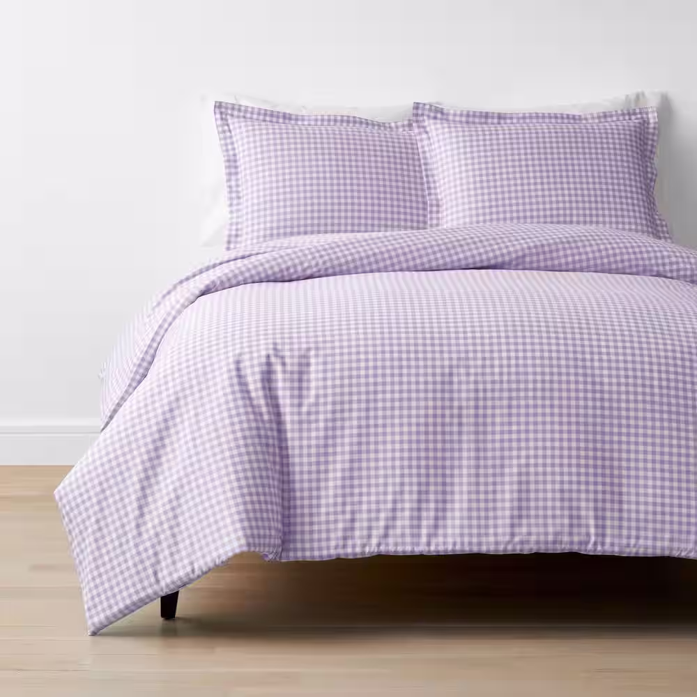 Company Kids by The Company Store Company Kidsâ?Gingham Organic Cotton Percale Standard Pillowcase (Set of 2)