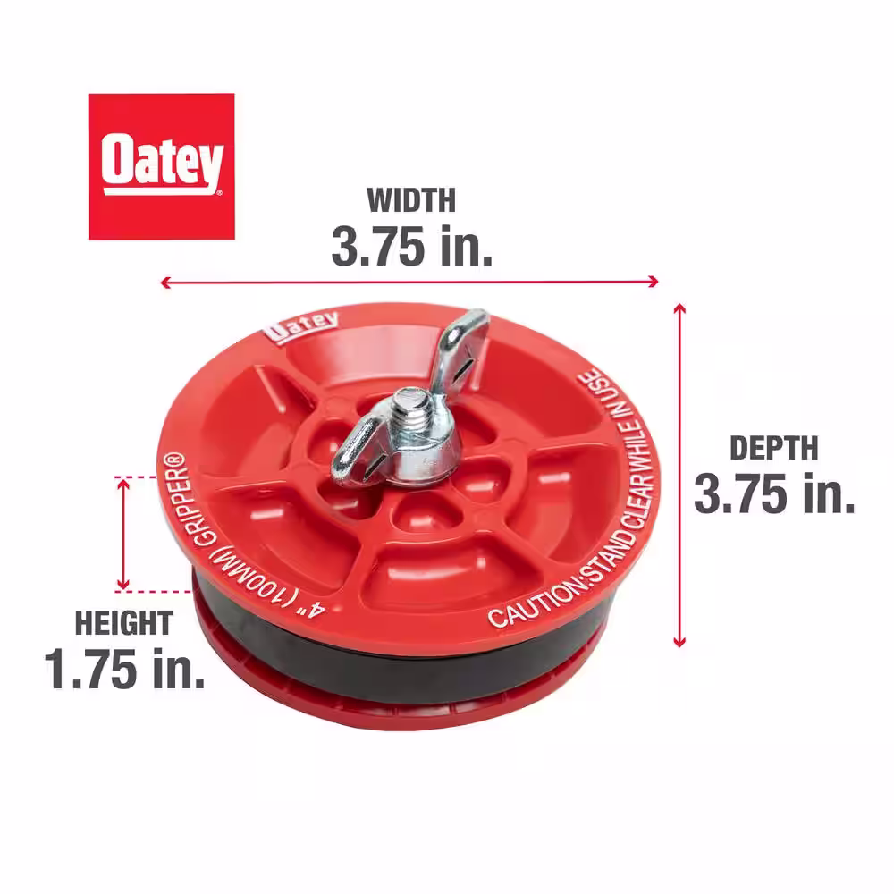 Oatey Gripper 4 in. Plastic Mechanical Test Plug