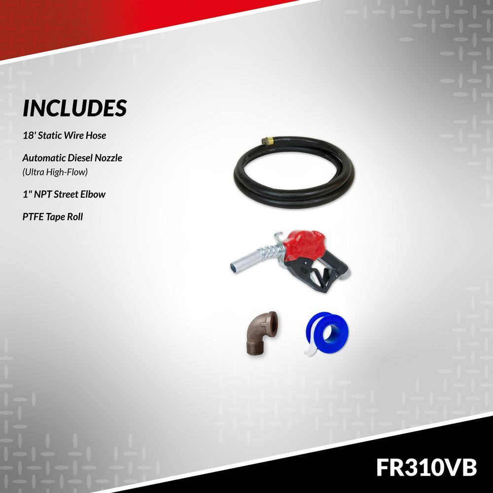 FILL-RITE 230-Volt 3/4 HP 35 GPM Fuel Transfer Pump with Discharge Hose and Automatic Nozzle