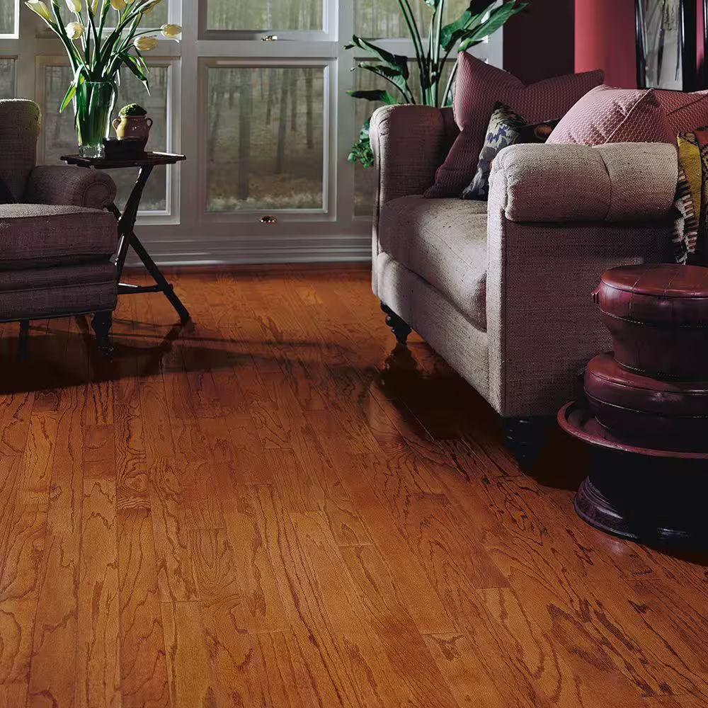 Bruce Springdale Gunstock Oak 3/8 in. T x 3 in. W Engineered Hardwood Flooring (31.5 sqft/case)