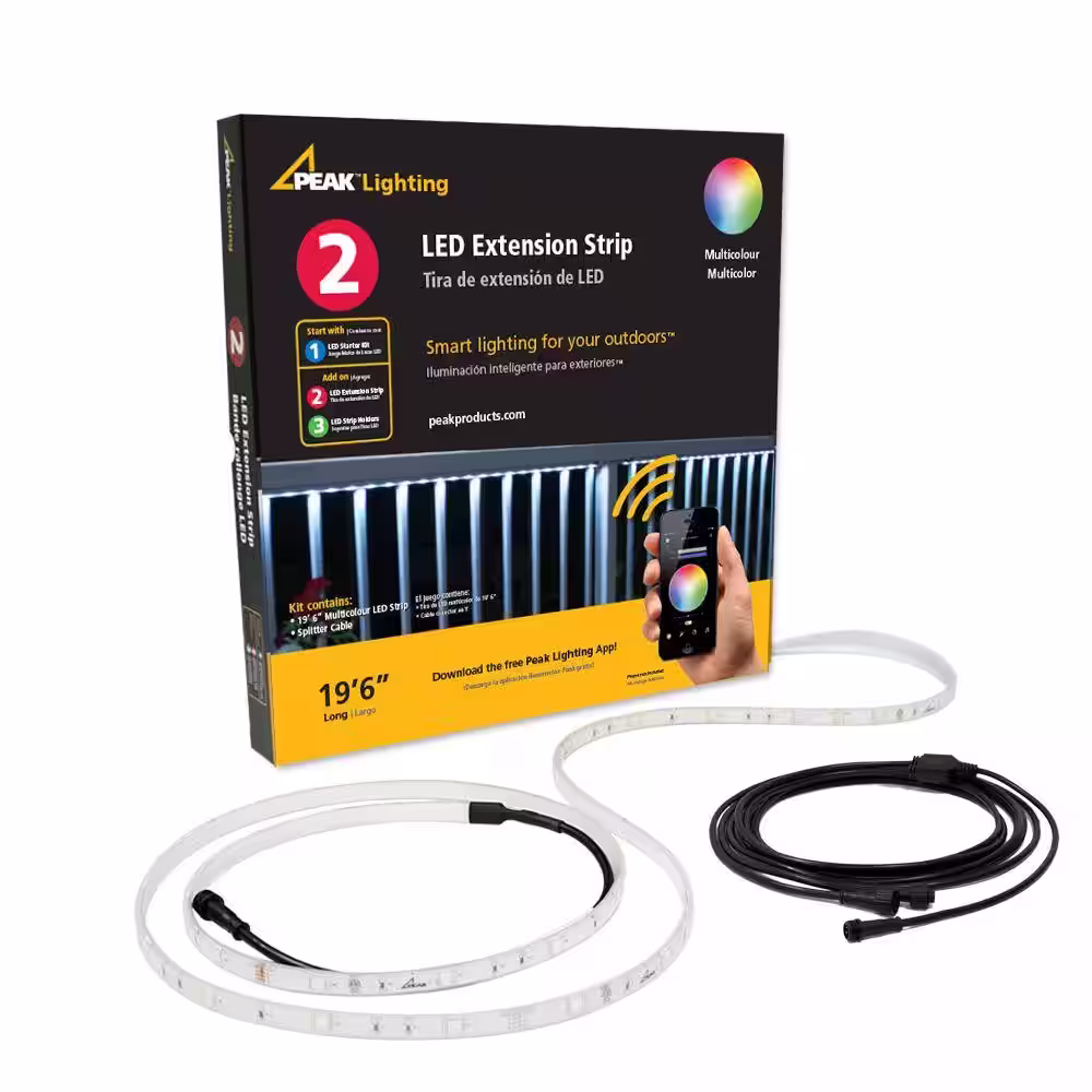 Peak Products 19 ft. 6 in. Multicolor LED Extension Strip