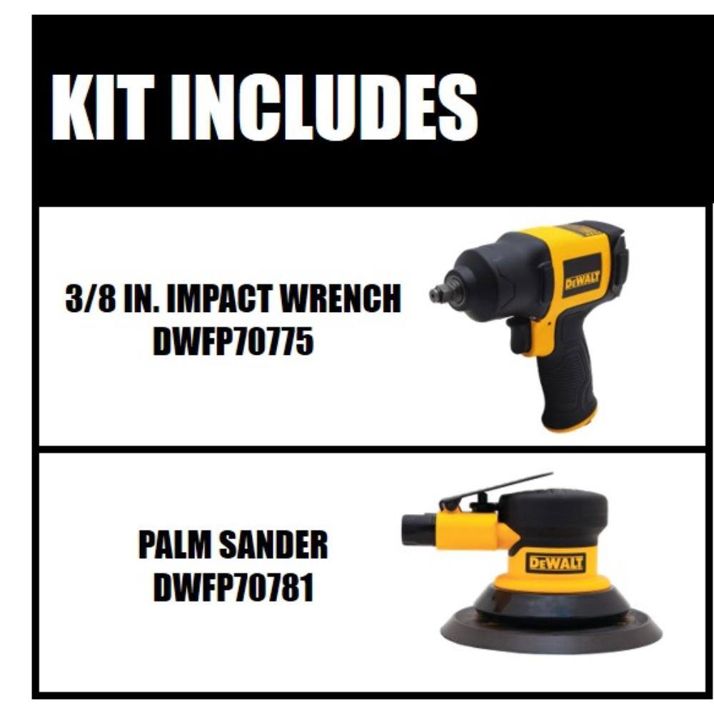 DEWALT 3/8 in. Pneumatic Impact Wrench and  Pneumatic Palm Sander