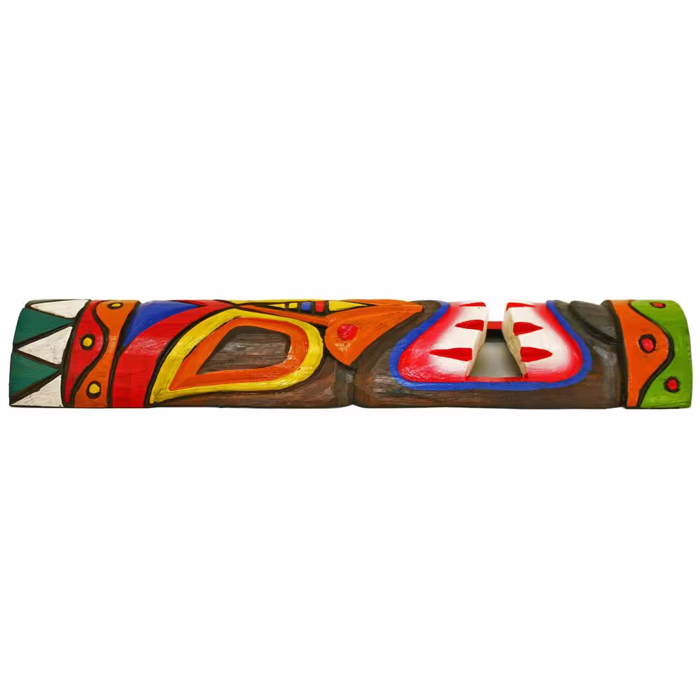 Backyard X-Scapes 20 in. Tiki Mask Colorful Hawaiian Polynesian Tropical Decor