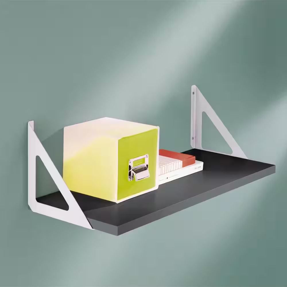 Dolle TRI 7.5 in. White Steel Shelf Bracket