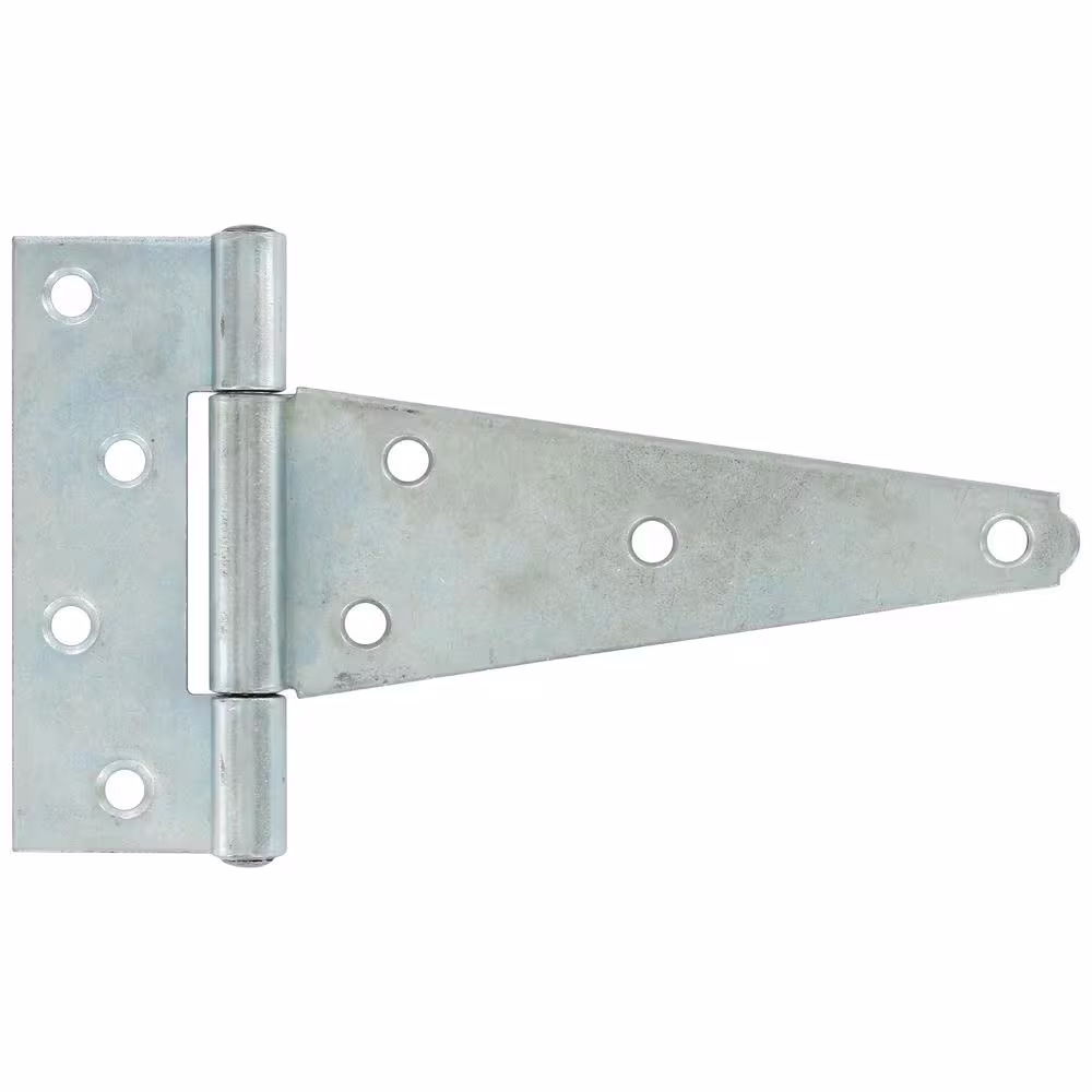 Hardware Essentials 6 in. Heavy T-Hinge in Zinc-Plated (5-Pack)