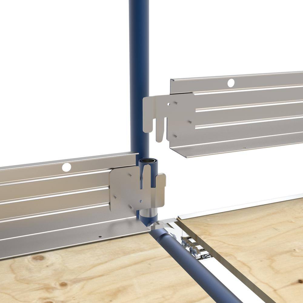 MetalTech 85.95 in. x 3.25 in. x 5.98 in. (Assembled) Galvanized Steel Toeboard for Scaffold for Secure Higher Platform