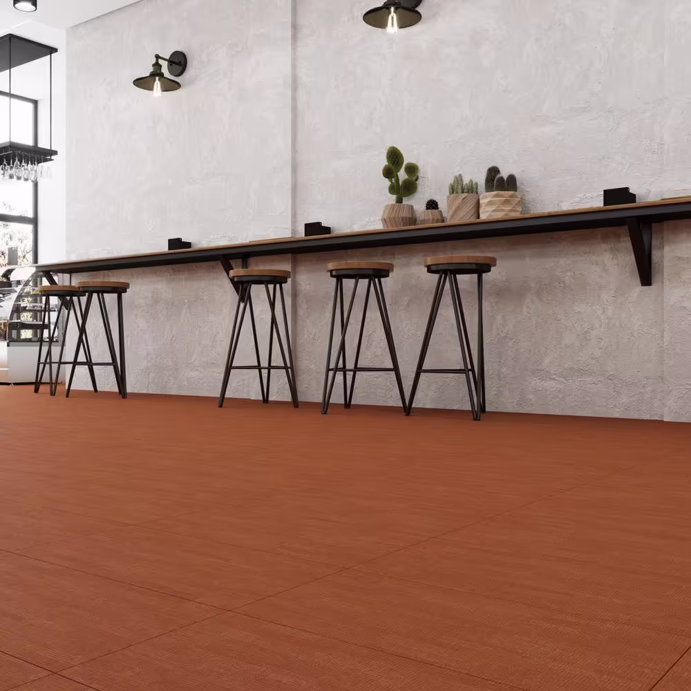 None FabCore Marigold 28 MIL x 12 in. W x 24 in. L Adhesive Waterproof Vinyl Tile Flooring (36 sqft/case)