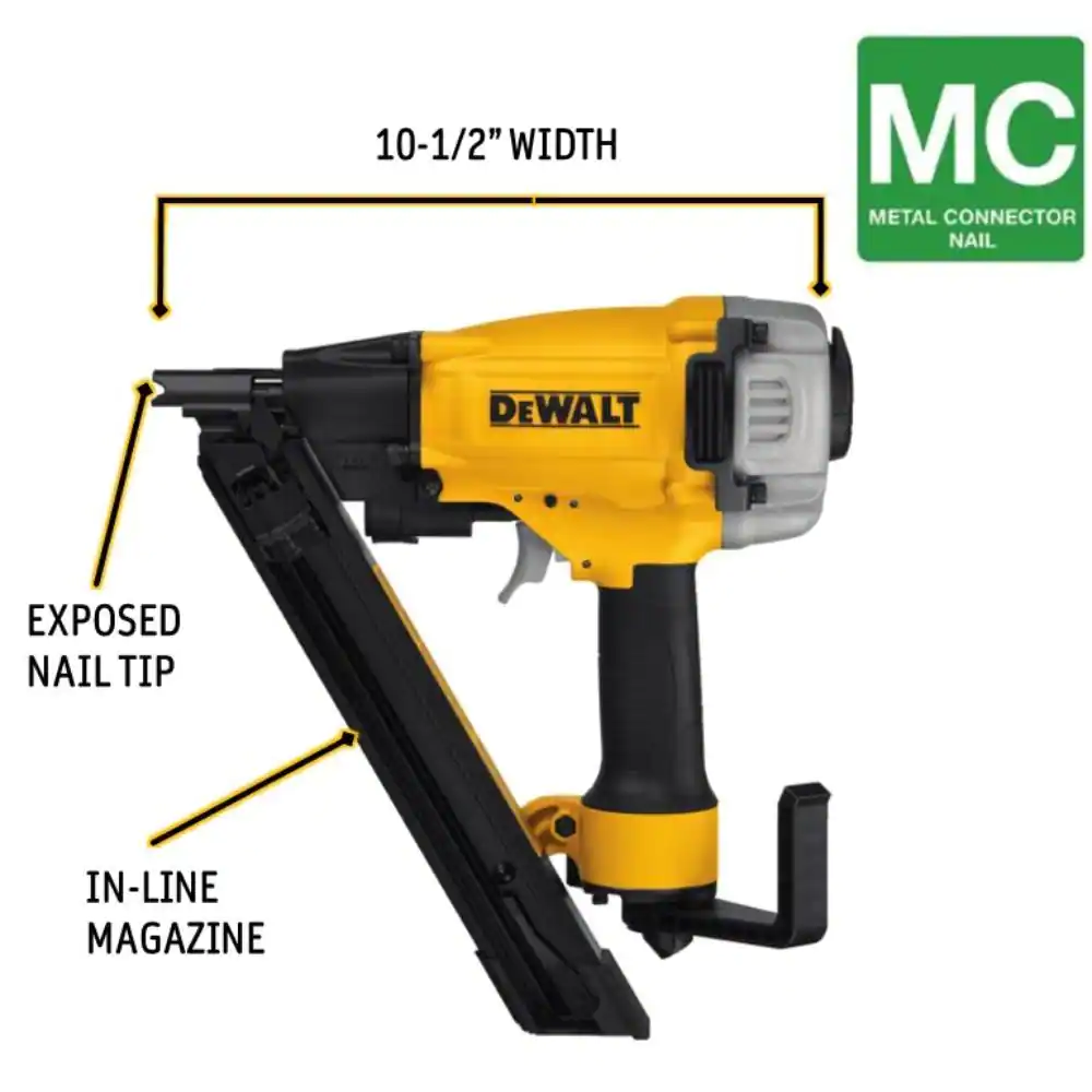 DEWALT 35-Degree Pneumatic Metal Connector Nailer