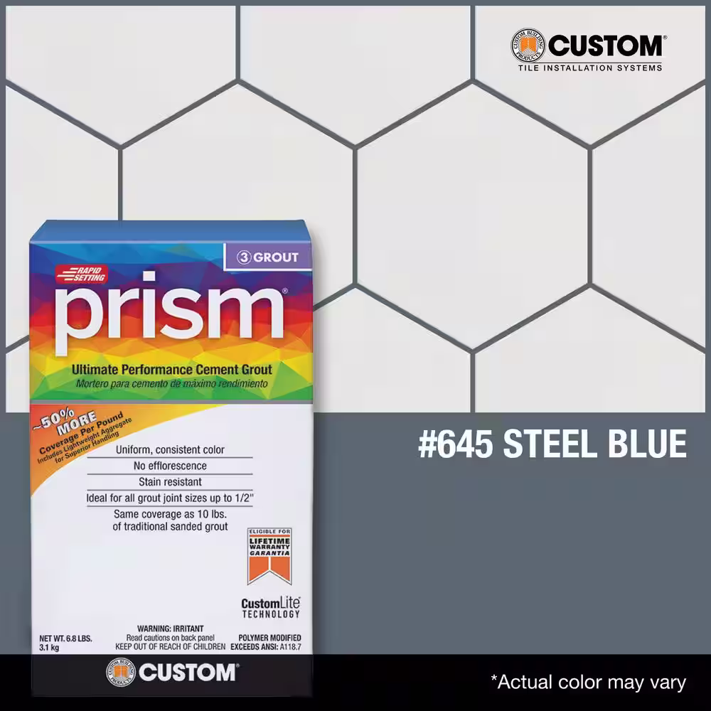 Custom Building Products Prism #645 Steel Blue 17 lb. Ultimate Performance Grout