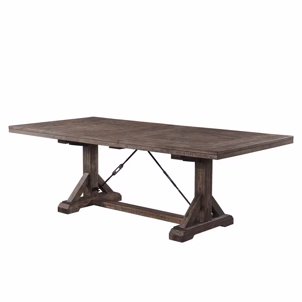 None Flynn 7-Piece Dining Set-Table and 6 Wooden Side Chairs